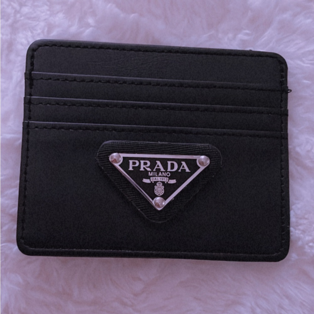 Black Prada card holder